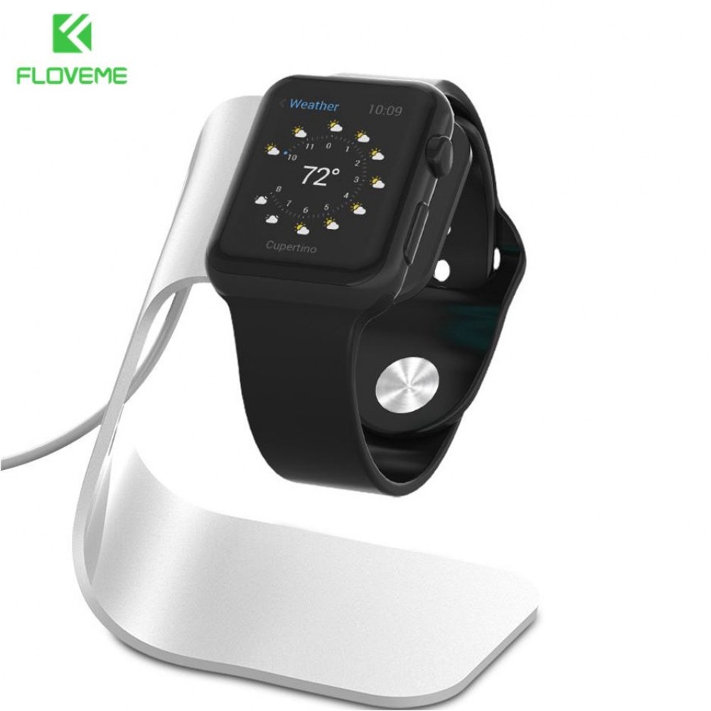 FLOVEME Metal Aluminum Charger Stand Holder for Apple Watch Bracket Charging Cradle Stand for Apple Watch Holder Stand