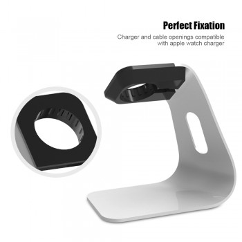 FLOVEME Metal Aluminum Charger Stand Holder for Apple Watch Bracket Charging Cradle Stand for Apple Watch Holder Stand