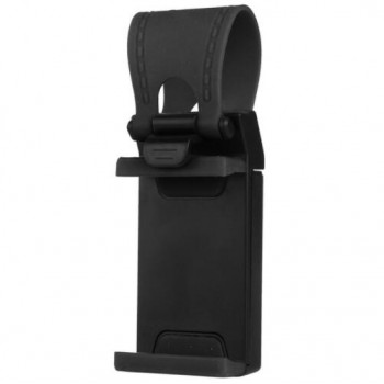 Car Phone Holder Mounted on Steering Wheel Cradle Smart Mobile Phone Clip Mount Holder Rubber Band For Samsung iPhone Xiaomi