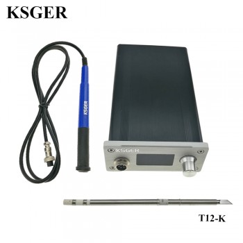 KSGER Soldering Station DIY Kit STM32 2.1S OLED 1.3 Display Temperature Controller Digital Electronic Welding Iron T12 Iron Tips