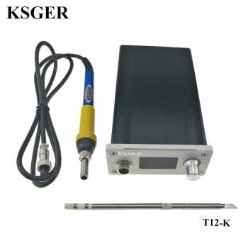 KSGER Soldering Station DIY Kit STM32 2.1S OLED 1.3 Display Temperature Controller Digital Electronic Welding Iron T12 Iron Tips