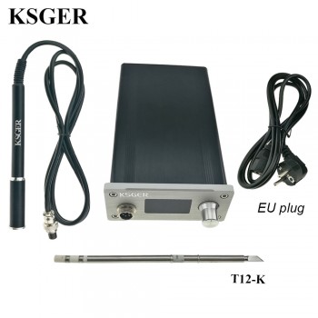 KSGER Soldering Station DIY Kit STM32 2.1S OLED 1.3 Display Temperature Controller Digital Electronic Welding Iron T12 Iron Tips