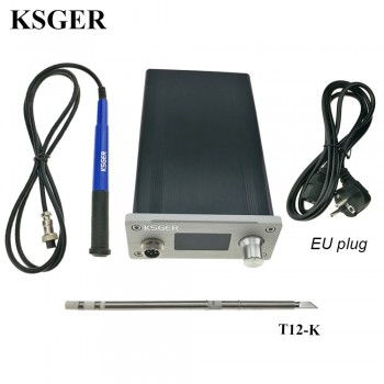 KSGER Soldering Station DIY Kit STM32 2.1S OLED 1.3 Display Temperature Controller Digital Electronic Welding Iron T12 Iron Tips