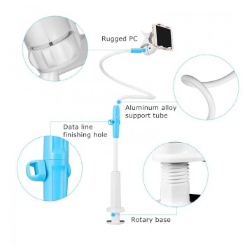 GUSGU Phone holder,Flexible Long Arm Mobile Phone Holder Stand Lazy for iPhone 7 Cell Phone Holder Desk for Phone Table