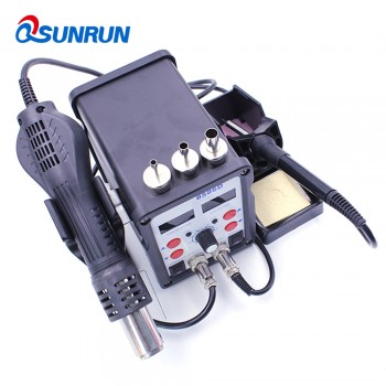 1Set 8586D Soldering station electric soldering iron welding parts hot air gun LCD repair tool