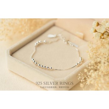 1pc 925 Sterling Silver Jewelry Round Balls /Lucky Beads Box chain bracelet Charms adjustable LS173