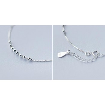 1pc 925 Sterling Silver Jewelry Round Balls /Lucky Beads Box chain bracelet Charms adjustable LS173