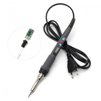 60W AC 220 Digital Display Wood Burning Soldering Irons Crafts Tools Pyrography Pen Machine Kit Set EU Plug