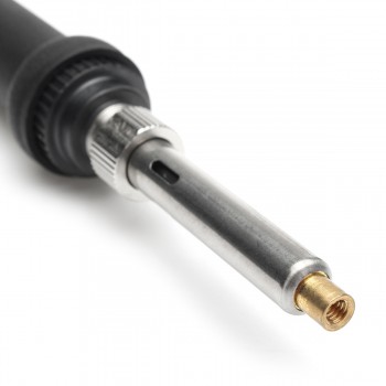 60W 220V 28Pcs Electric Soldering Iron Temp Adjust Wood Embossing Burning Carving Pyrography Engrave Tool Kit Brass +Solder Tips