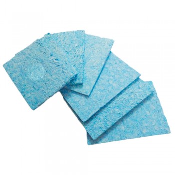 Hand Tool 5pcs/lot 6cm*6cm Soldering Iron Solder Tip Welding Cleaning Sponge Pads Blue and Yellow Color Random