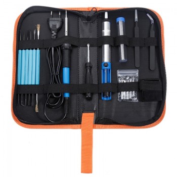 Vastar 18Pcs 60W Electric Soldering Irons Kit Temperature Adjustable Electric Iron Set Mini Handle Heat Pencil Soldering Iron