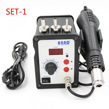 New Heat Solder Rework Station 858D LED Digital Hot Air Gun ESD Soldering Station 700W Computer Phone Ultra-fast Heating