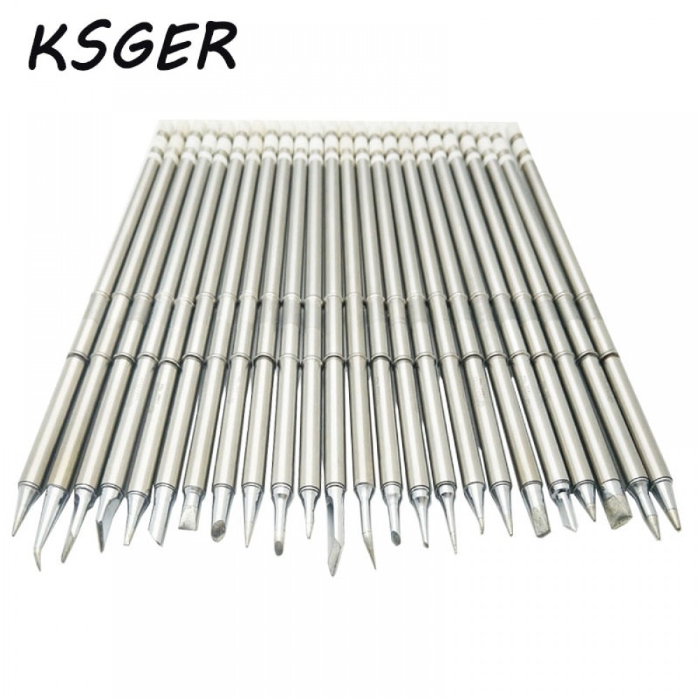 KSGER T12 Soldering Solder Iron Tips T12 Series Iron Tip For Hakko FX951 STC AND STM32 OLED Soldering Station