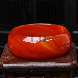 TJPwide cuff NATURE sardonyx BEAUTIFUL women sweet red charm agate bangle bracelet luck 56-64MM