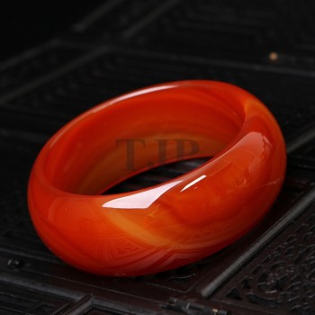 TJPwide cuff NATURE sardonyx BEAUTIFUL women sweet red charm agate bangle bracelet luck 56-64MM