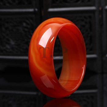 TJPwide cuff NATURE sardonyx BEAUTIFUL women sweet red charm agate bangle bracelet luck 56-64MM