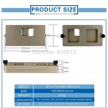 MAIJIEKE Top Quality Frame mould for iphone XS Max glass frame cold glue holding mold for iPhone X XS Screen frame Dedicated