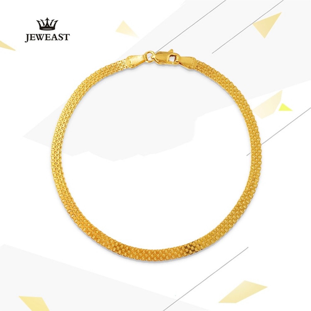 18K Pure Gold Bracelet Real AU 750 Solid Gold Bangle Good Beautiful Upscale Trendy Classic Party Fine Jewelry Hot Sell New 2018