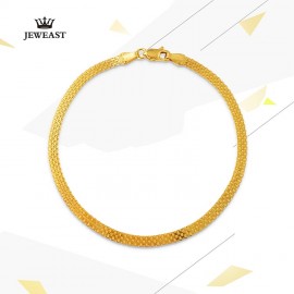 18K Pure Gold Bracelet Real AU 750 Solid Gold Bangle Good Beautiful Upscale Trendy Classic Party Fine Jewelry Hot Sell New 2018