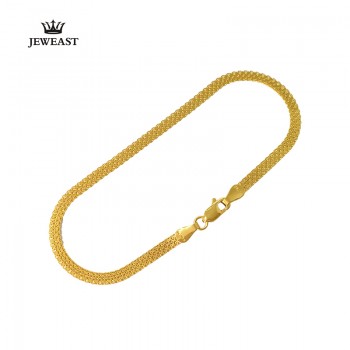 18K Pure Gold Bracelet Real AU 750 Solid Gold Bangle Good Beautiful Upscale Trendy Classic Party Fine Jewelry Hot Sell New 2018