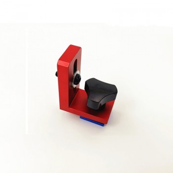 Set of 2 T-track Sliding Brackets (Red Serie) For T-Slot  Aluminium Profile 75mm height Miter Track Stop Woodworking Accessories