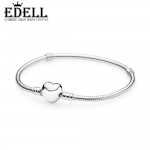 EDELL 100% 925 Sterling Silver 1:1 Authentic 590719 Charm Bracelet Original Women Jewelry