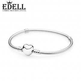 EDELL 100% 925 Sterling Silver 1:1 Authentic 590719 Charm Bracelet Original Women Jewelry