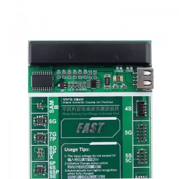 W208A+ Smartphone Battery Fast Charging and Activated Board 2 in 1 Test Cable For iPhone X 7 6 6s Plus 5 5s 5c SE 4 4s