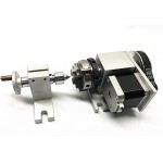 CNC tailstock and 4th Axis Rotary Axis with Chuck 50mm