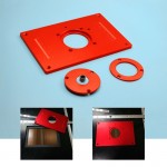 Milling Plunge Router Table Insert Plate 200*300*10MM With Cover For DIY Woodworking Work Bench Aluminum Alloy Wood Tools