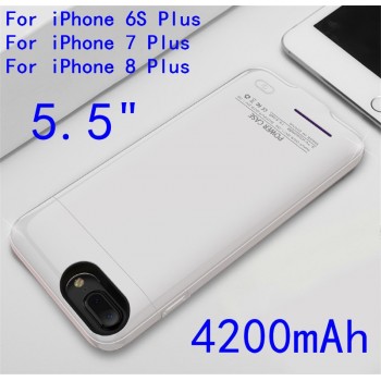 For iPhone 6 6S 7 8 Plus 3000/4200mAh magnetic Battery Charger Case Backup External Power Bank Charging Back Cover cases capa