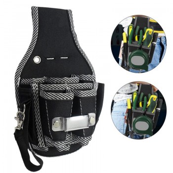 Protable 9 In 1 Drill Screwdriver Utility Kit Holder Top Quality Nylon Fabric Tool Bag Electrician Waist Pocket Tool Belt Pouch