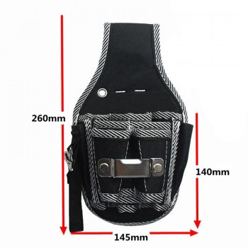 Protable 9 In 1 Drill Screwdriver Utility Kit Holder Top Quality Nylon Fabric Tool Bag Electrician Waist Pocket Tool Belt Pouch