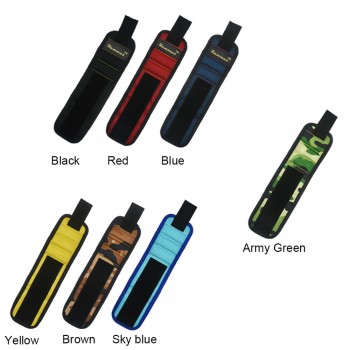 1pcs Magnetic Magnet Wristband Electrcian Pocket Wrist Support Tool Bag Hand Bracelet Pouch Bag Screws Drill Holder Toolkit