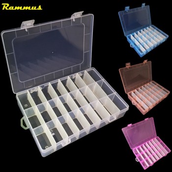 24 Grids DIY Tools Packaging Box Portable Electronic Components Screw Removable Storage Screw Jewelry Tool Case Colorful