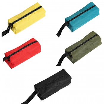 Waterproof Oxford Canvas Storage Hand Tool Bag Screws Nails Drill Bit Metal Parts Fishing Travel Makeup Organizer Pouch Bag Case