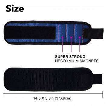 Storage Bag Magnetic Wrist Support Band with Strong Magnets for Holding Screws Nail Bracelet Belt Support Chuck Sports Tool