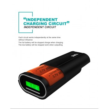 TOMO D2 Smart Power Charger 5V 2A Power Bank Case 2 X 26650 Li-ion Battery Portable DIY Powerbank Box Charger For 26650 Battery