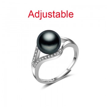 Real wedding black pearl jewelry set women,bridal 925 sterling silver bracelet ring bridal jewelry black pearl necklace sets
