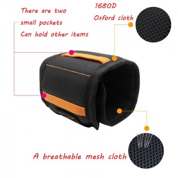 Geoeon Magnetic Wristband Multi-function Portable Tool Bag Electrician Wrist Tool for Holding Screws, Nails, Drill Bits A35