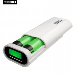 TOMO LCD screen Power Bank Box Portable 18650 li-ion Powerbank Case battery DIY capacity dual charging output for iPhone 6 7 x 8