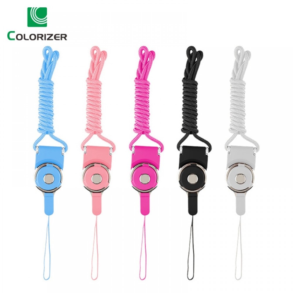 Multi-function Mobile Phone Straps Rope For iPhone Samsung Colourful Detachable Nylon Wire Lanyard Neck Strap Phone Decoration