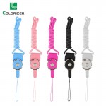 Multi-function Mobile Phone Straps Rope For iPhone Samsung Colourful Detachable Nylon Wire Lanyard Neck Strap Phone Decoration
