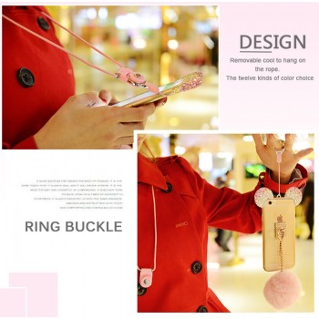 Multi-function Mobile Phone Straps Rope For iPhone Samsung Colourful Detachable Nylon Wire Lanyard Neck Strap Phone Decoration
