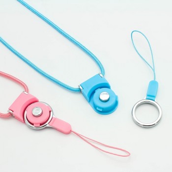 Multi-function Mobile Phone Straps Rope For iPhone Samsung Colourful Detachable Nylon Wire Lanyard Neck Strap Phone Decoration