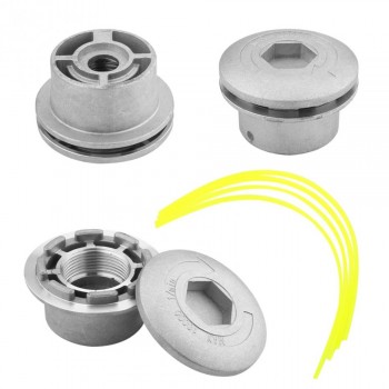 1 Pcs Universal Trimmer Head Aluminium Strimmer Head Trimmer Heads String Set Grass Brush Cutter Accessory
