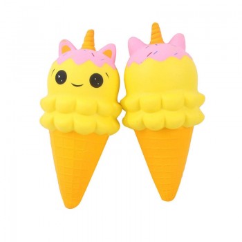20CM Kawaii Cute Rainbow Horse Double-Head Bear Star Ice Cream Phone Straps Squeeze Slow Rising Jumbo Charms Squishy Toys Gift