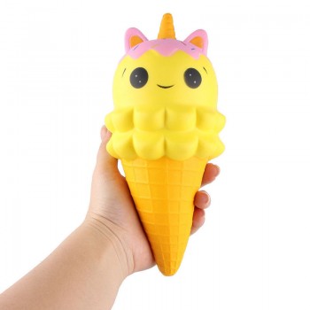 20CM Kawaii Cute Rainbow Horse Double-Head Bear Star Ice Cream Phone Straps Squeeze Slow Rising Jumbo Charms Squishy Toys Gift