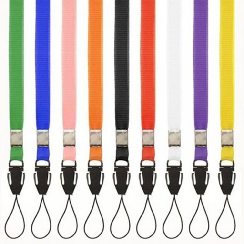 10pcs/Lot Random Color Mobile Phone Lanyards Neck Strap For Phone ID Pass Card Badge Gym Key USB Holder Straps Rope