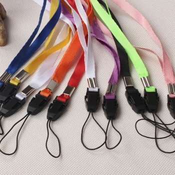 10pcs/Lot Random Color Mobile Phone Lanyards Neck Strap For Phone ID Pass Card Badge Gym Key USB Holder Straps Rope